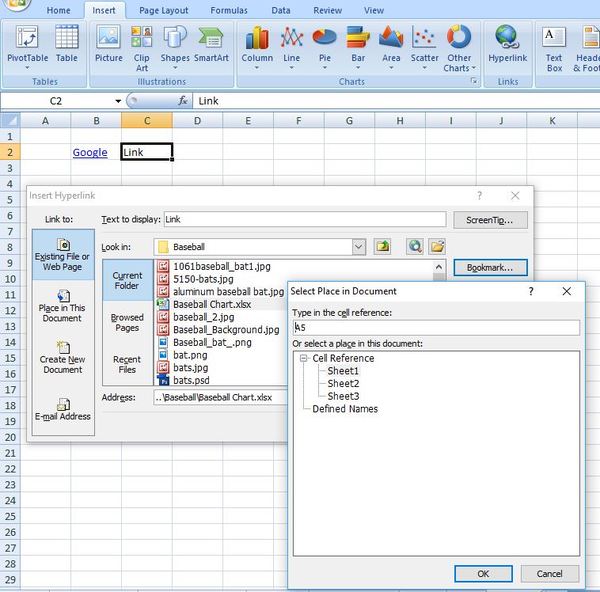 Insert link text to display option.